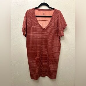 Title nine midi t-shirt dress LG outdoor Gorpcore hiking camping pockets casual